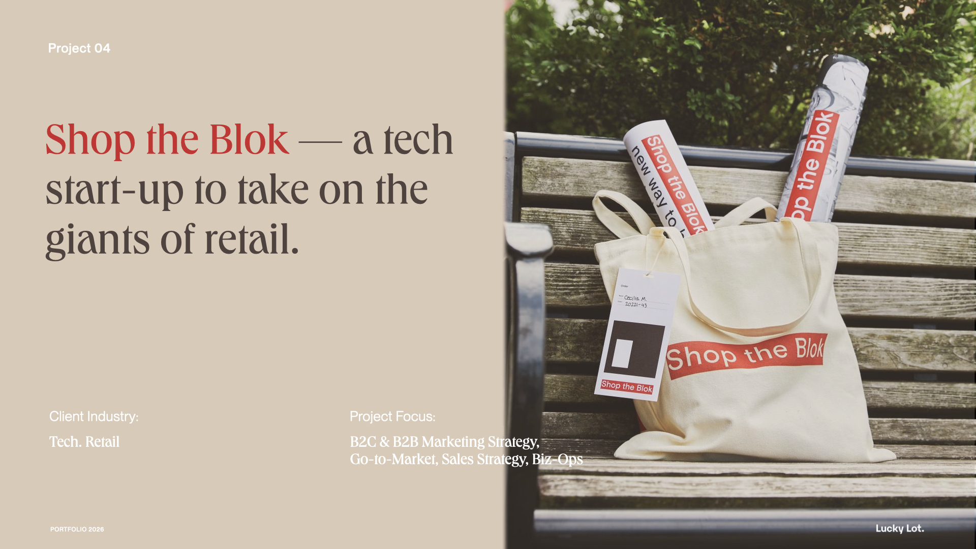 Lucky Lot portfolio — selected work